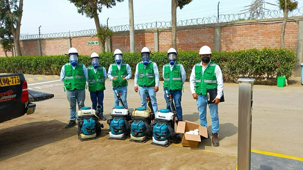 Equipo de fumigación profesional Biohazard en Arequipa