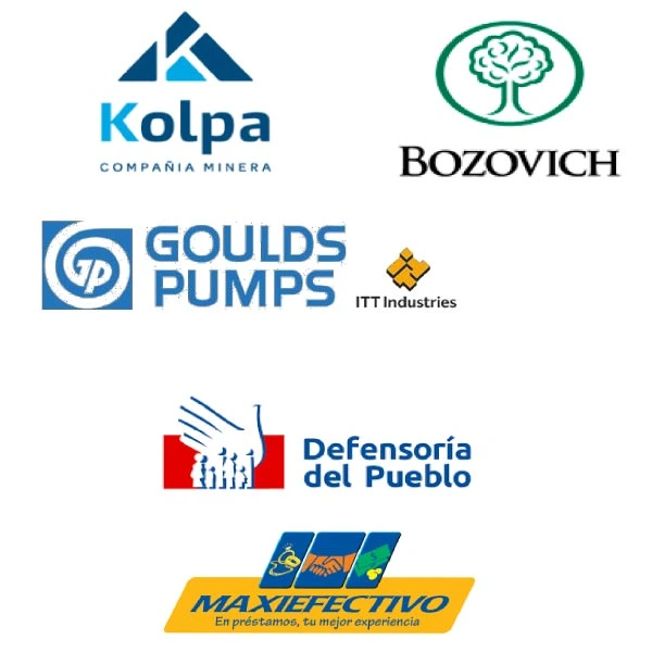 Clientes Biohazard: Kolpa, Bozovich, Goulds Pumps, ITT Industries, Defensoría del Pueblo, Maxiefectivo